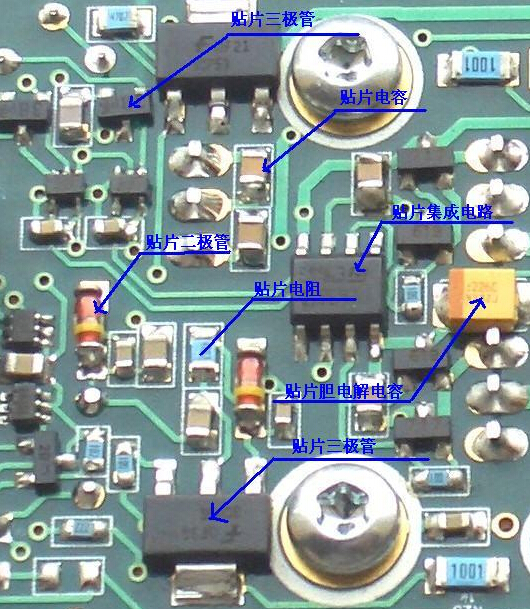 电路板上的电子元件